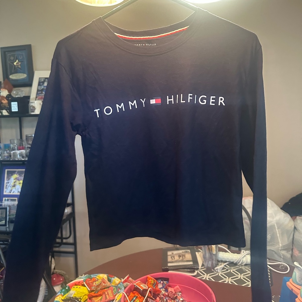 Tommy Hilfiger Navy Long Sleeve Tee